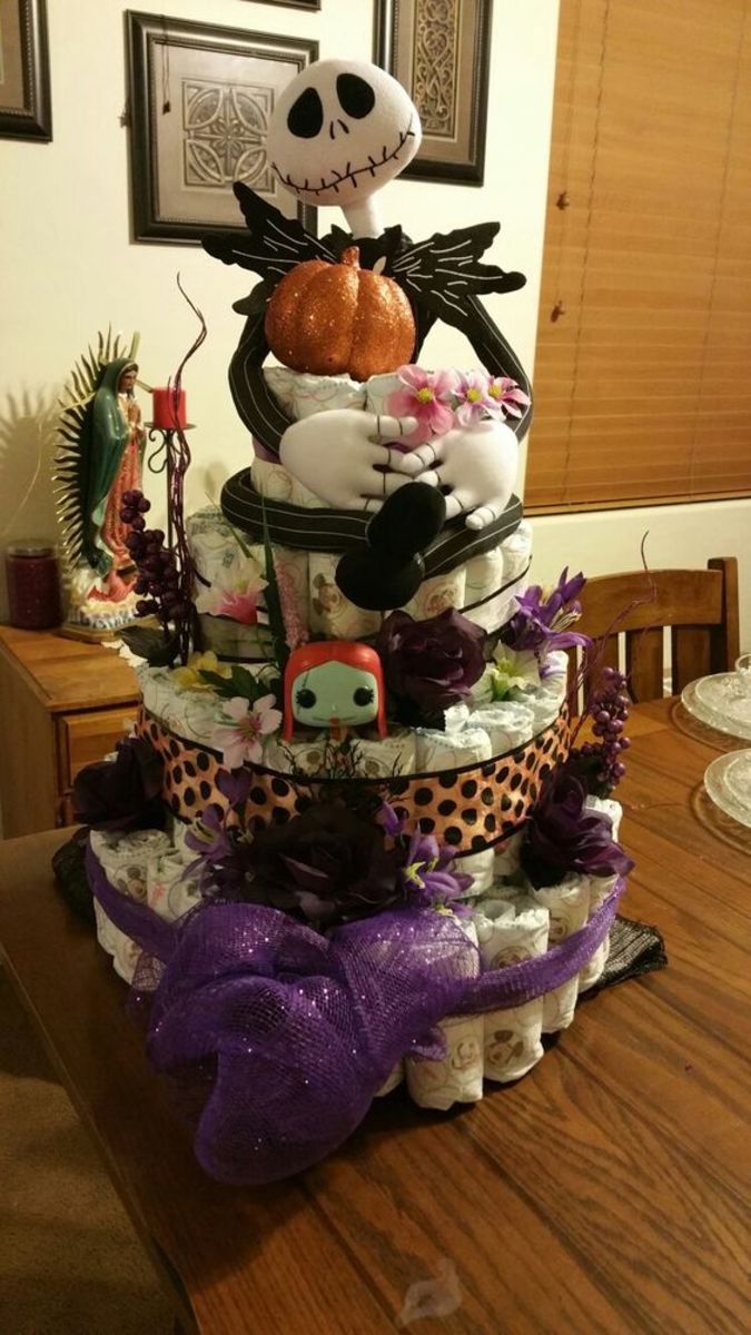 Halloween diaper deals cake ideas