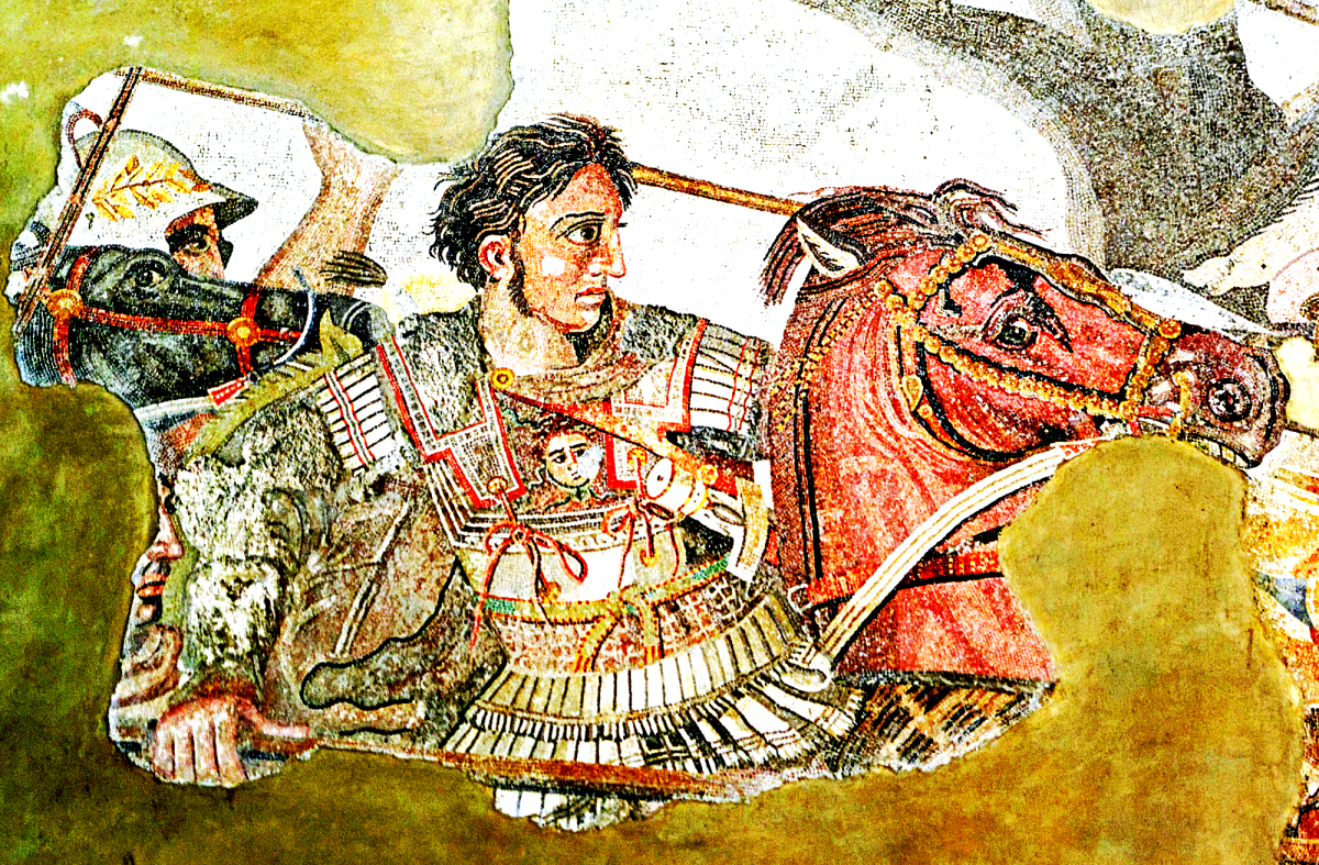 Alexander Mosaic showing Alexander the Great.