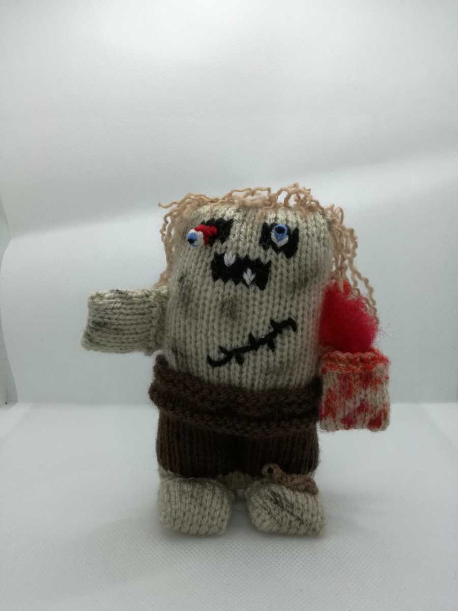 My completed Knitted Zombie Doll