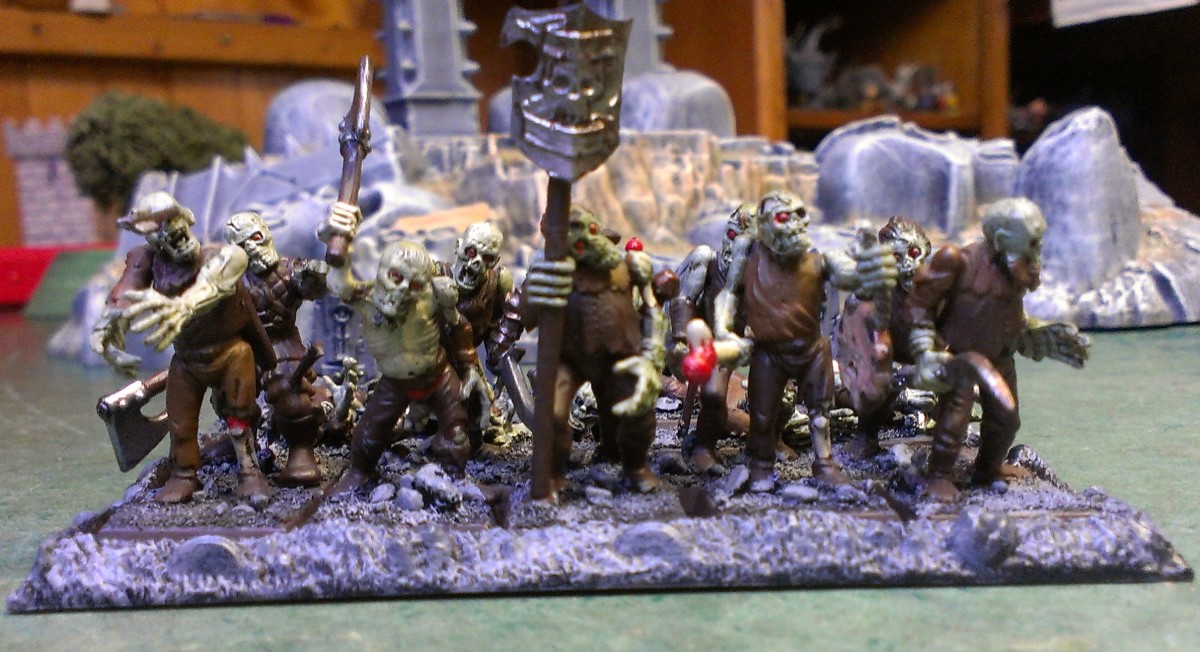 A horde of Zombies shambles into combat.