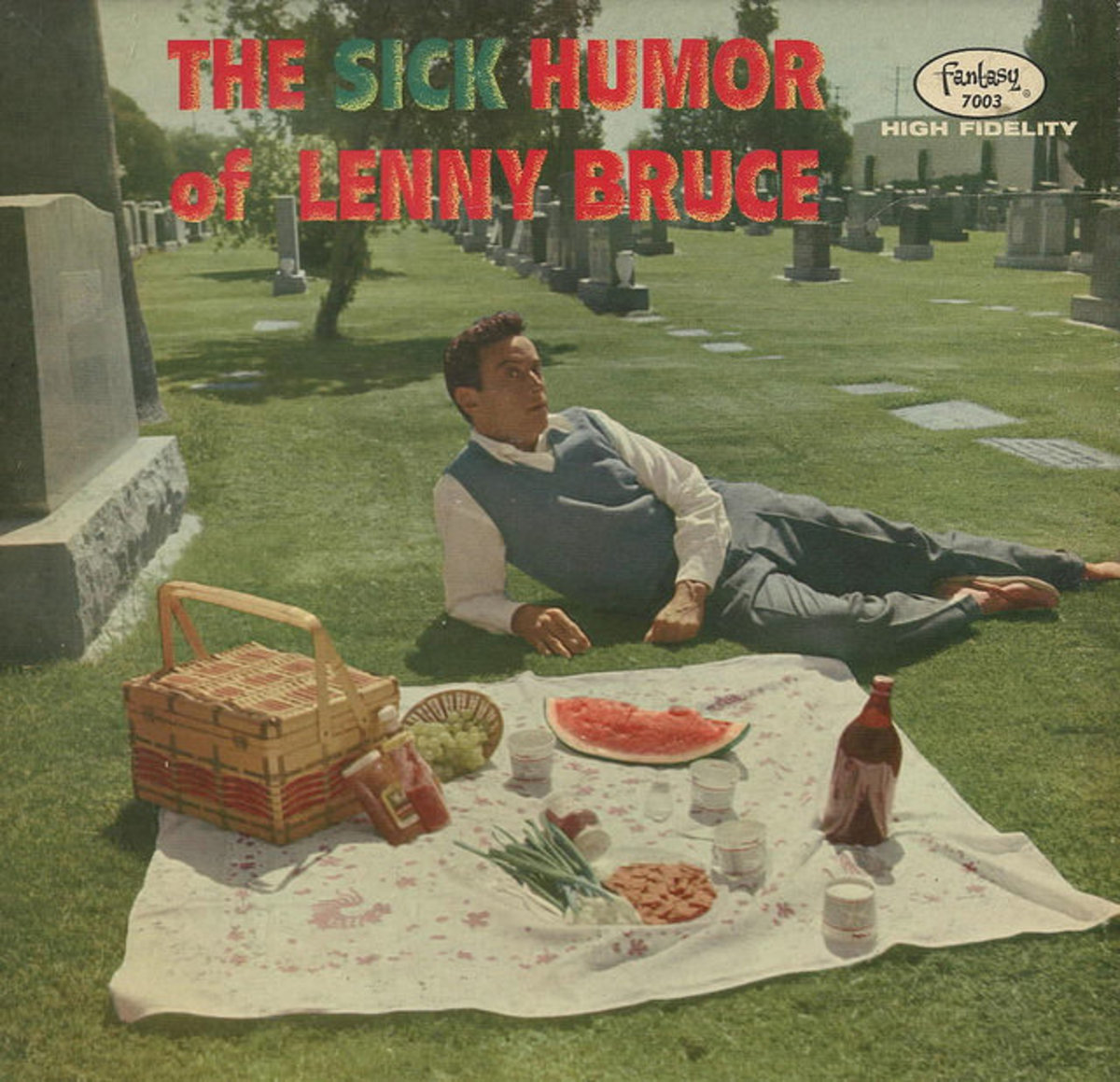 Lenny Bruce "The Sick Humor of Lenny Bruce" Fantasy Record 7003 12" LP Red Vinyl Record