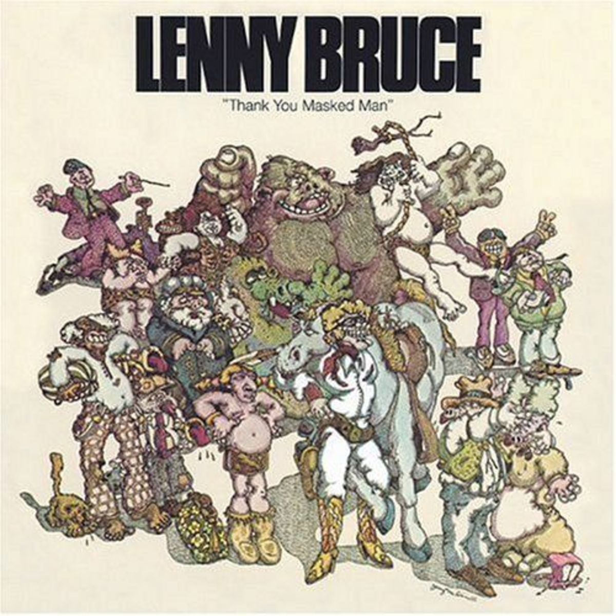 Lenny Bruce "Thank You Masked Man" Fantasy Records 7017 12" LP Vinyl Record,  US Pressing (1967) 