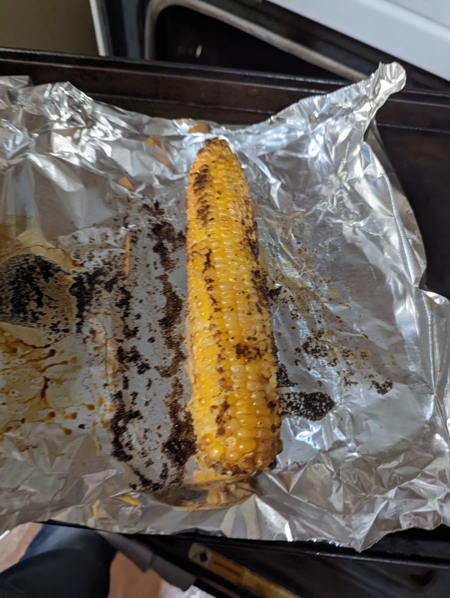 Broiled Sweet Corn - from the Garden