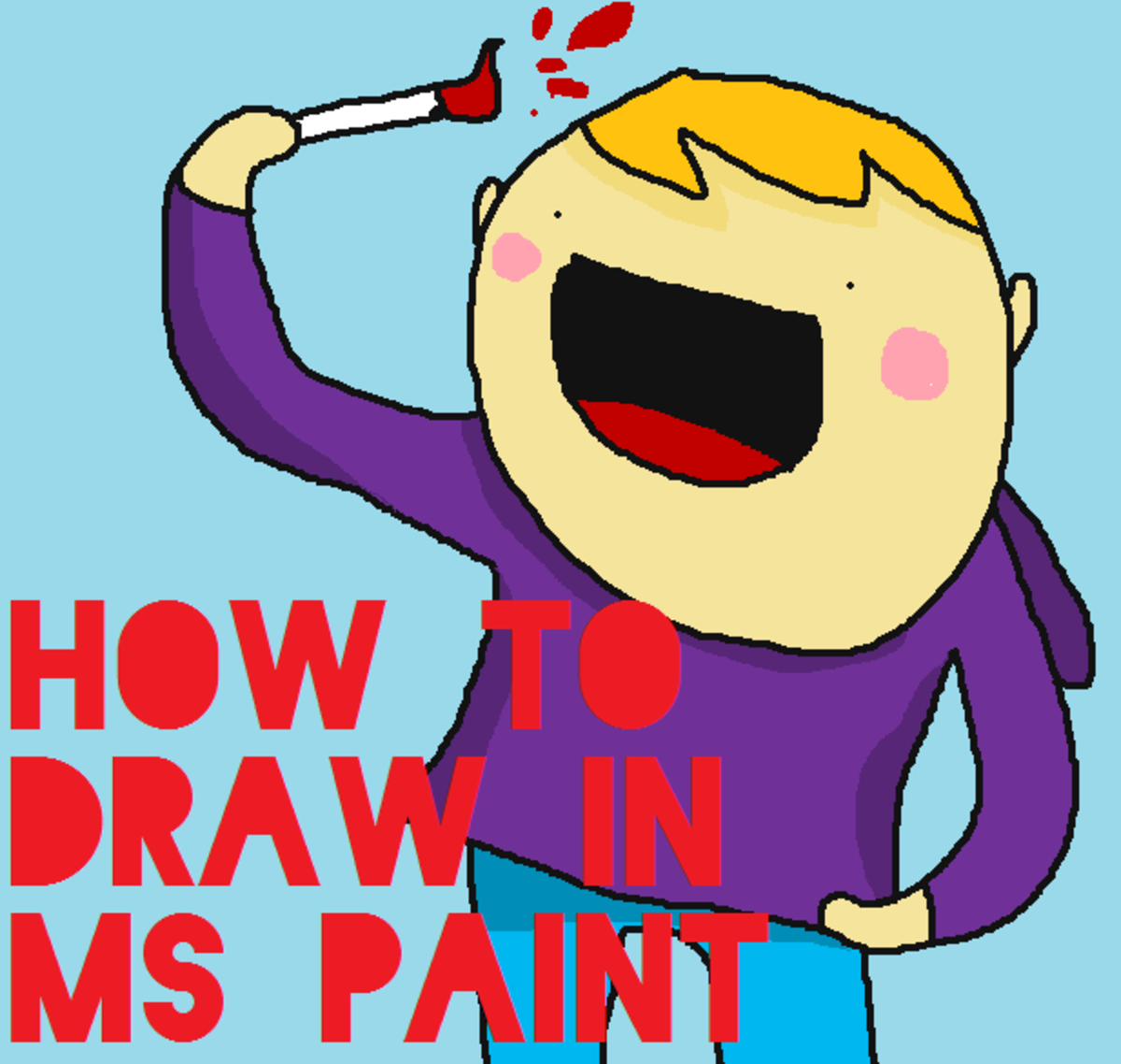 How to draw in MS Paint Tutorial