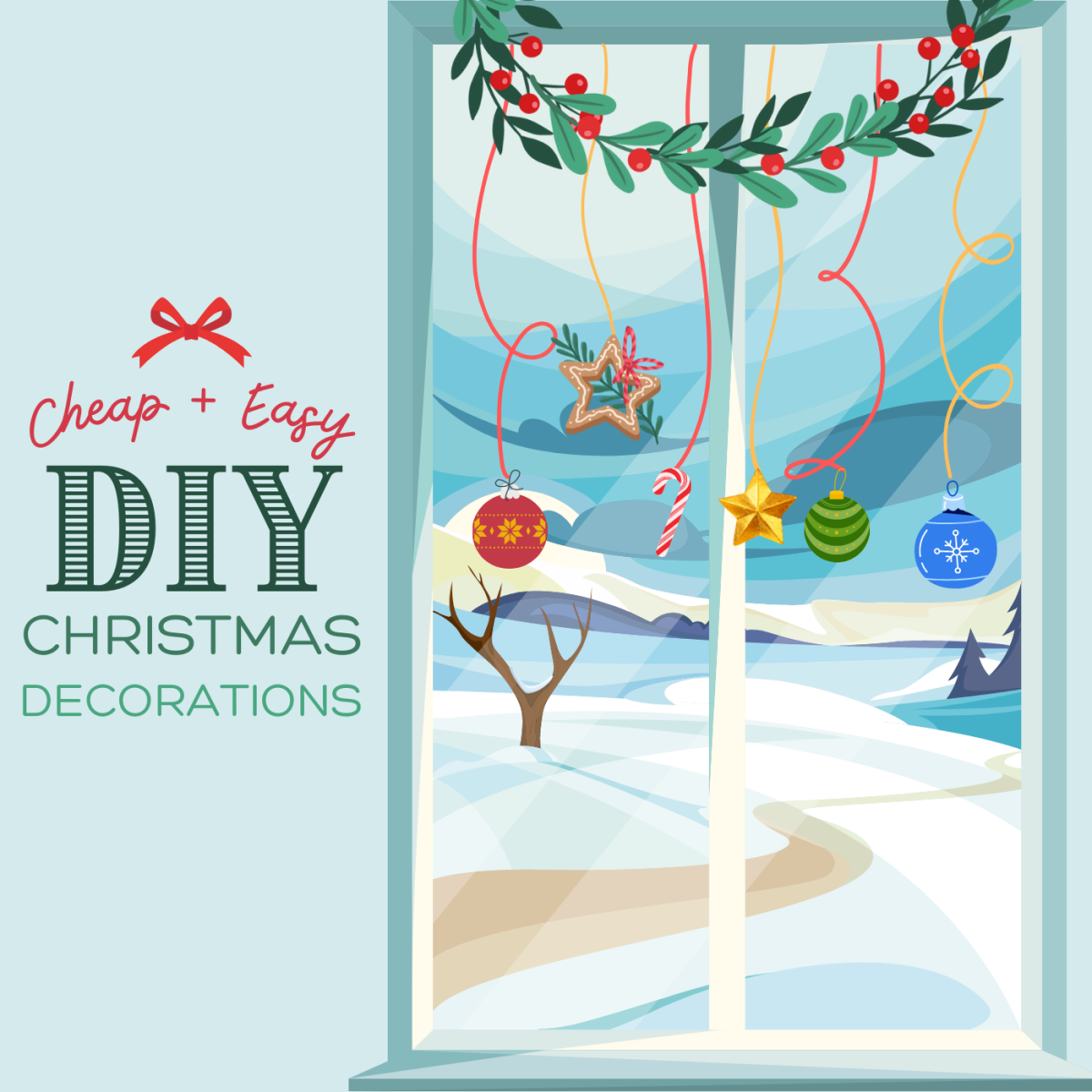 Get loads of ideas for decorating your home this Christmas while saving time and money!
