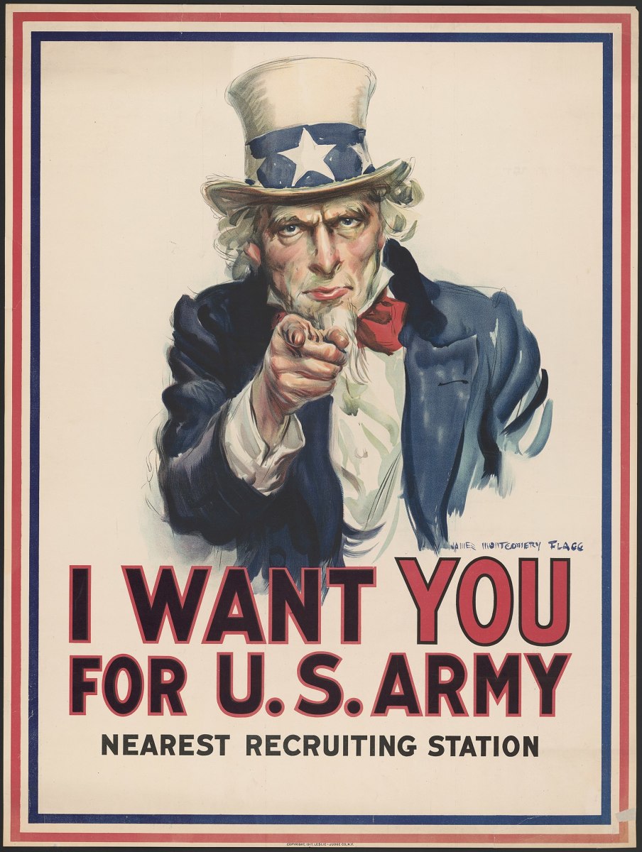 World War American propaganda shows the use of art in garnering public support for the war effort.