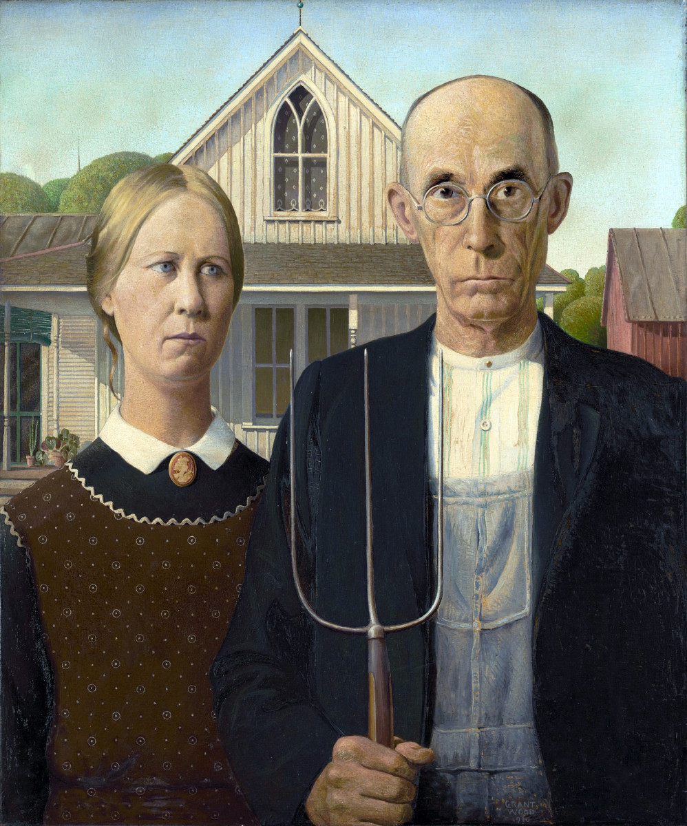 American Gothic, a famed painting from the twentieth century that failed to define itself within the bounds of the largest art movements of the time.