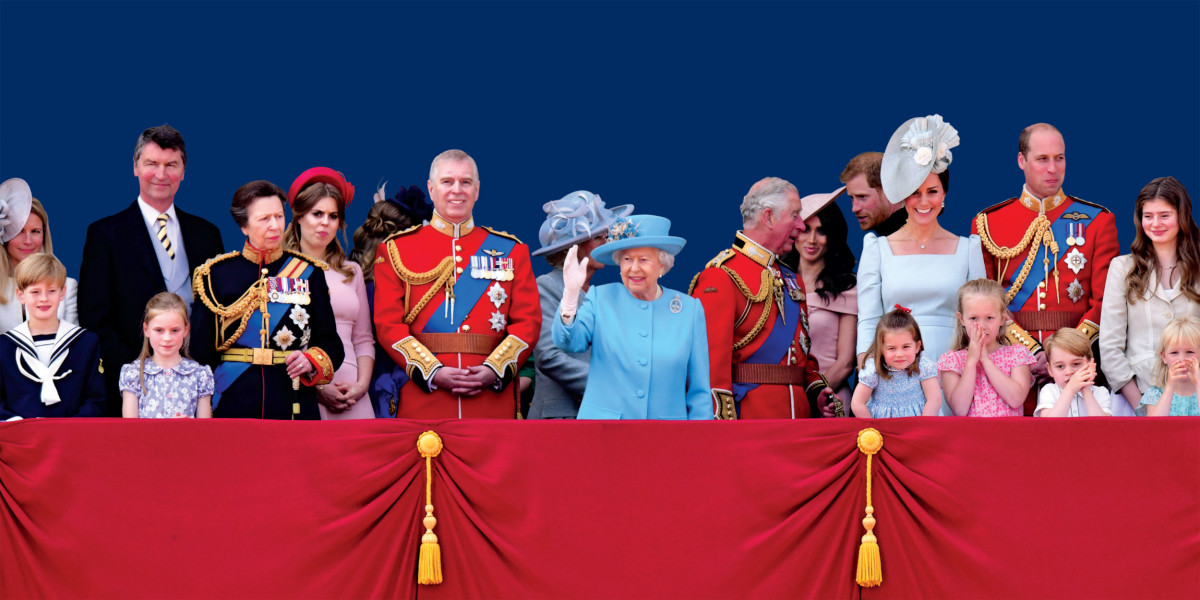 Queen Elizabeth II waving to the crowd.
