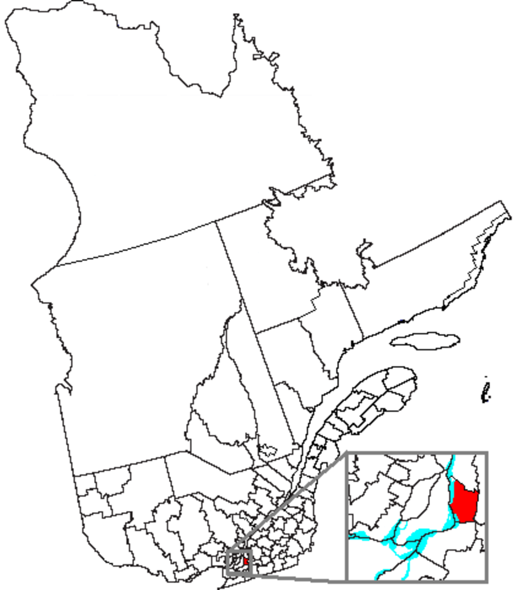 Map location of Longueuil 