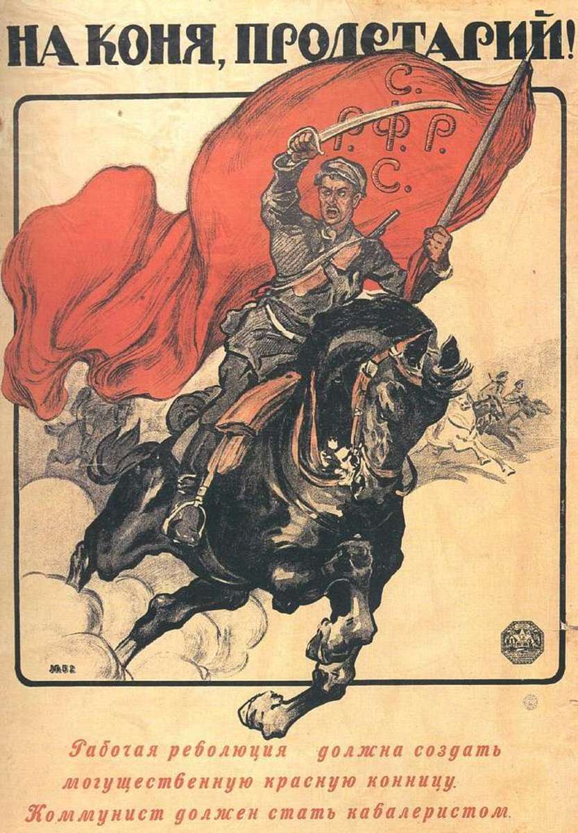 Poster of the Reds during the Russian Civil War