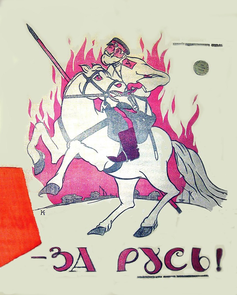 Kolchak's poster during the Russian Civil War.