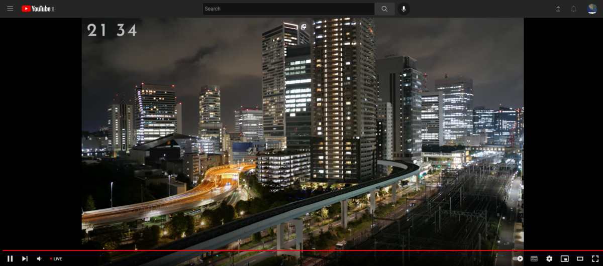 Tokyo Live Camera - Shiodome Railway Tracks