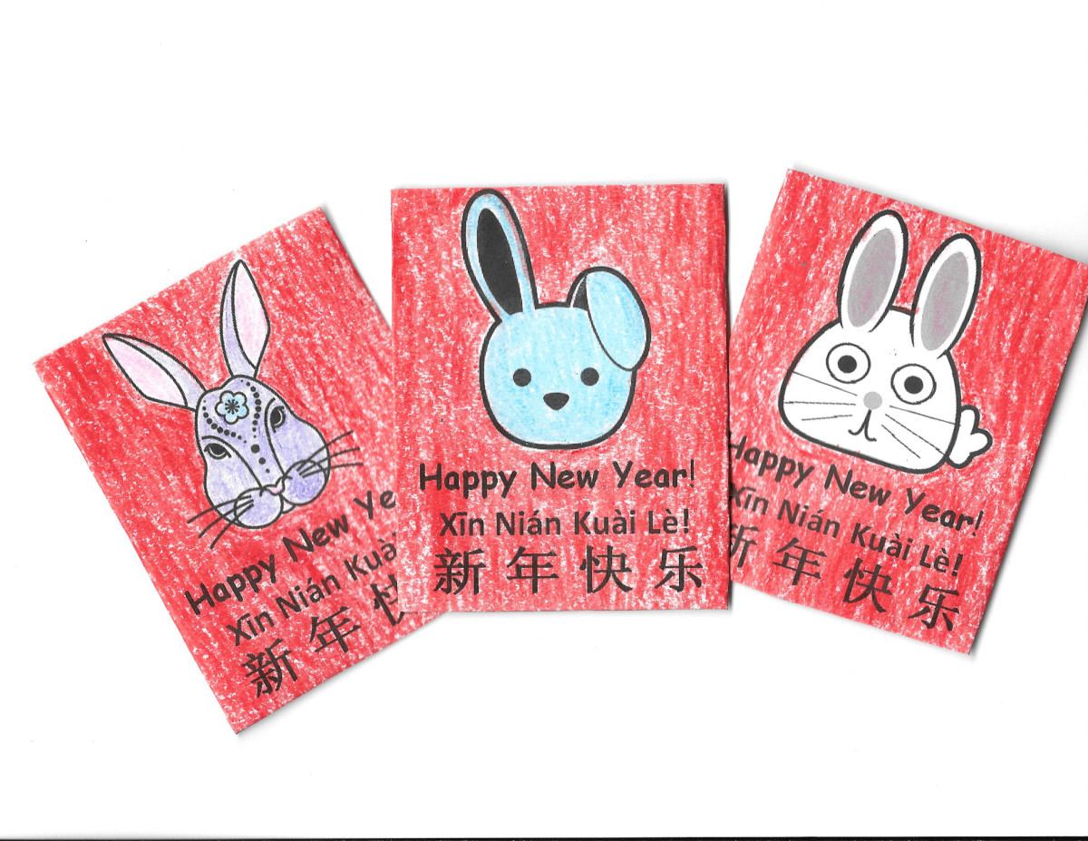 Red Chinese Envelope Year Of The Rabbit Template Template Download