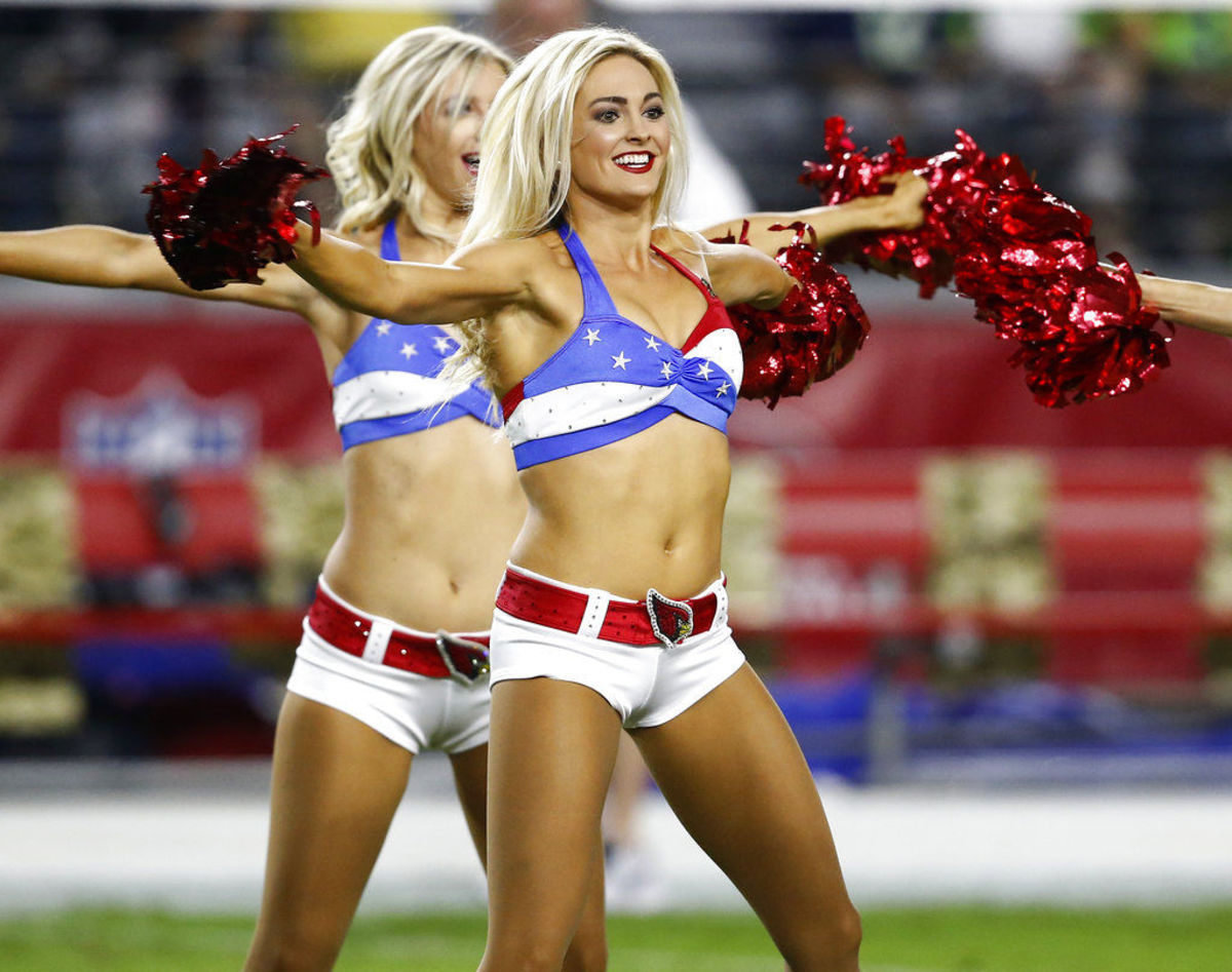 Cheerleaders must perform intricate routines to please the crowd.