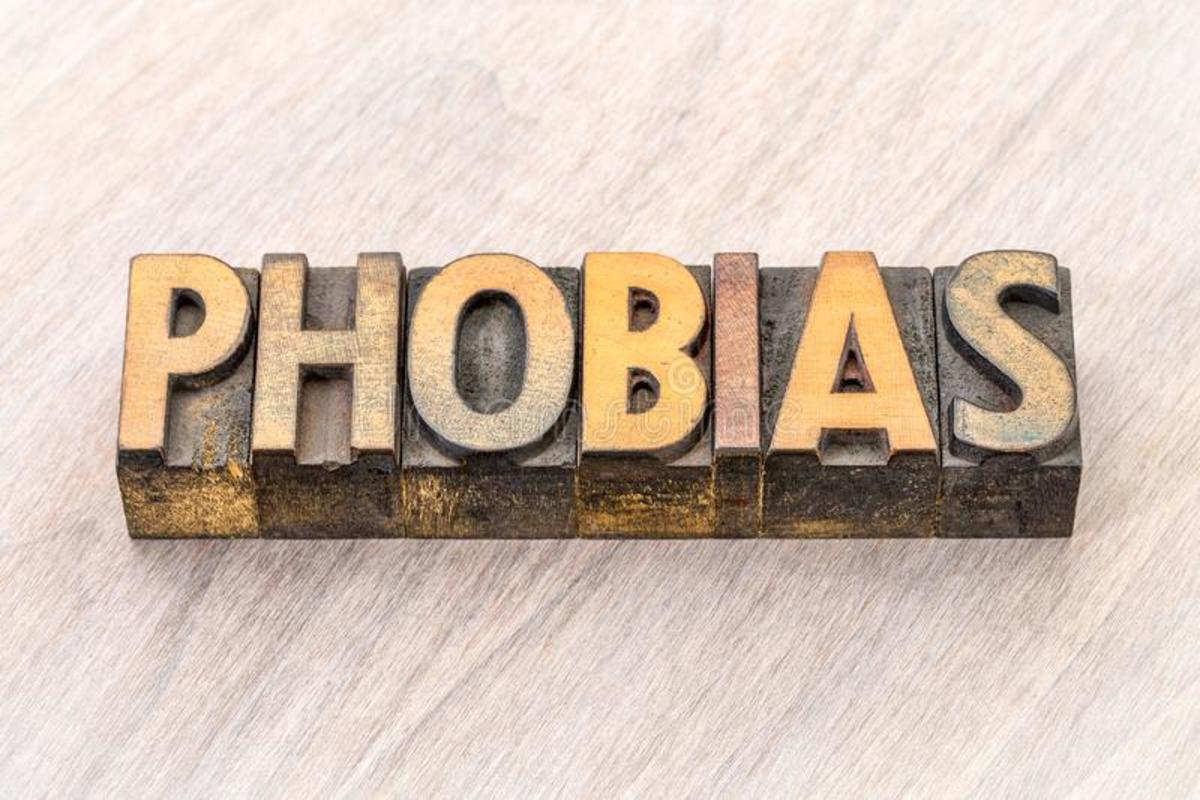 Phobias are specific fears that a person may have to an object, animal, situation, or event. They can often make living difficult if the phobia is extreme.