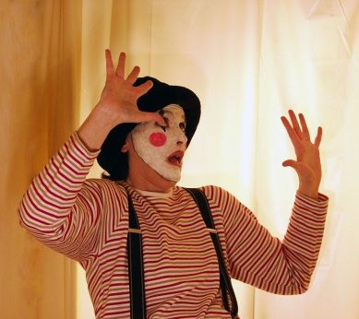 A few years after the autism diagnosis I took up miming for fun and to cope with stress.