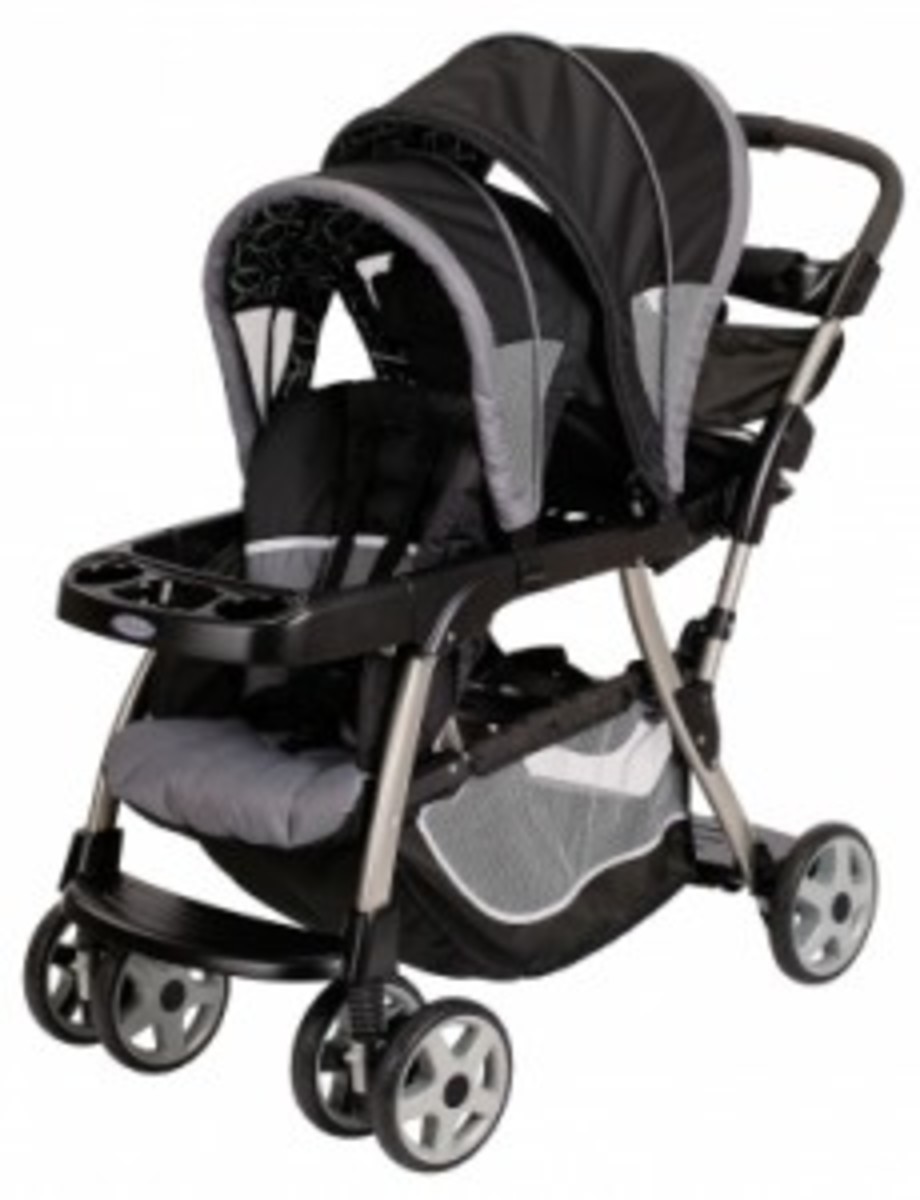 Graco Ready 2Grow Stand and Ride Stroller LX is considered to be one of the best double all terrain strollers.