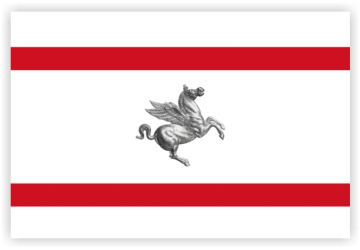 Flag of Tuscany, a region in Italy