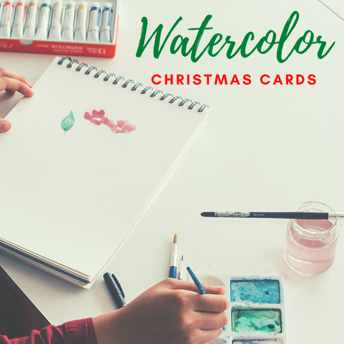 How to Make Beautiful, Personalized, Watercolor Christmas Cards