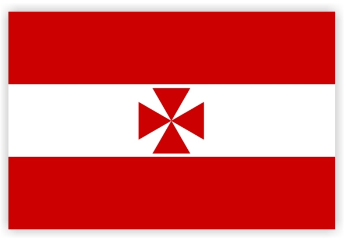 1856 - 1891 Flag of Kingdom of Rimatara, now part of French Polynesia