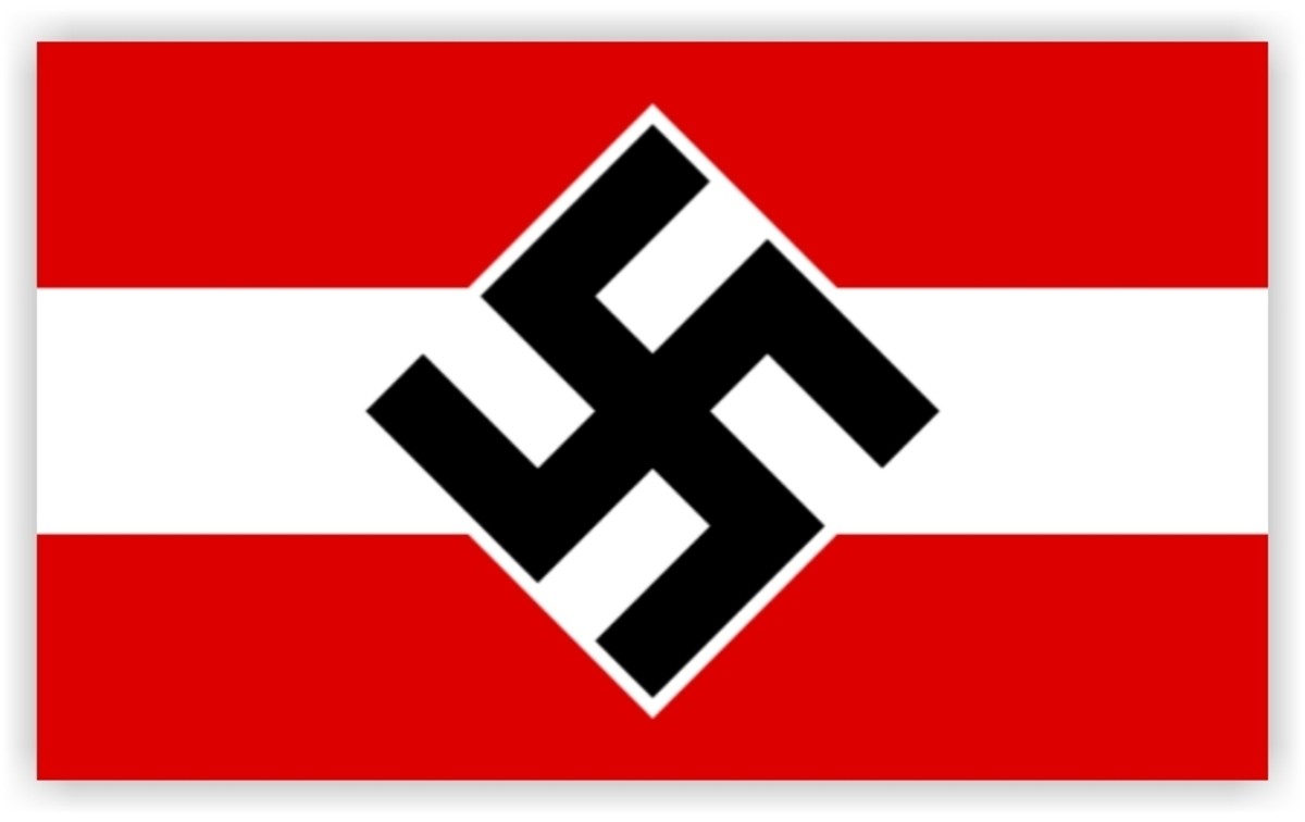 1926 - 1945 Flag of Hitlerjugend (Hitler Youth), a youth organization of the Nazi Party in Germany