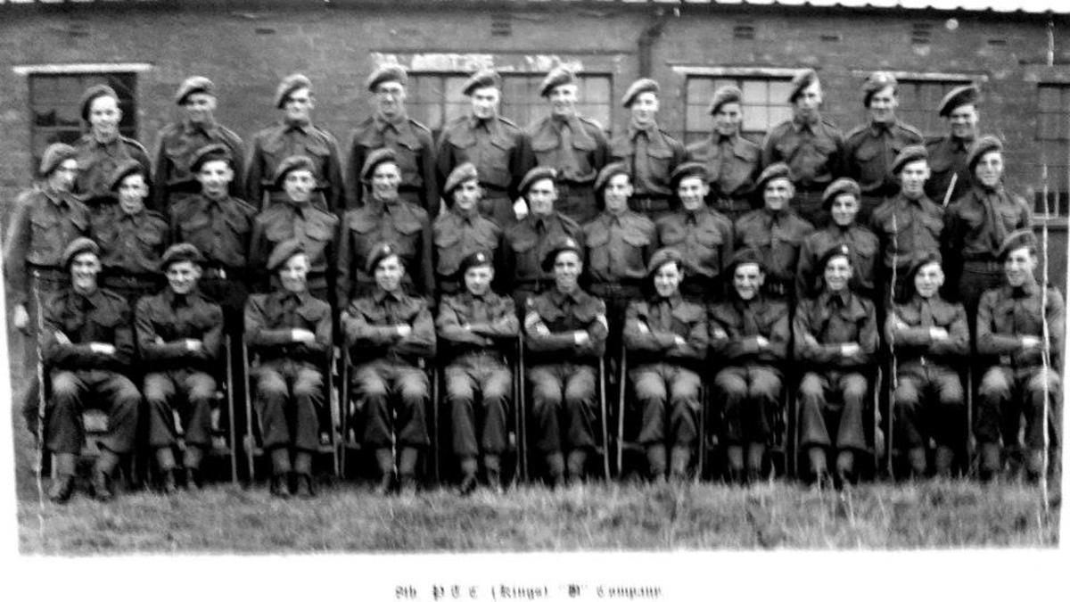 My dad as a young man doing his National Service - he is in the middle row, fourth from the left.