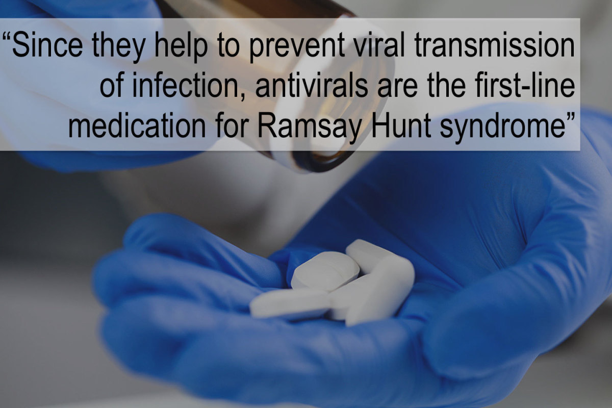 Antivirals are the first-line medication for Ramsay Hunt syndrome.