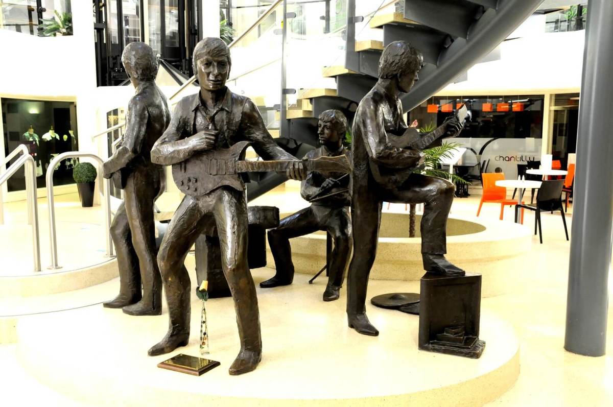 The Beatles statues in Liverpool
