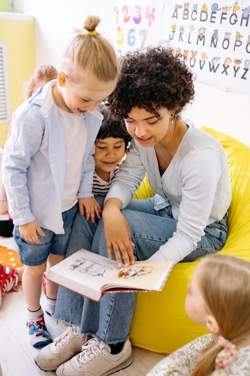 Create a bilingual reading routine or join a club.