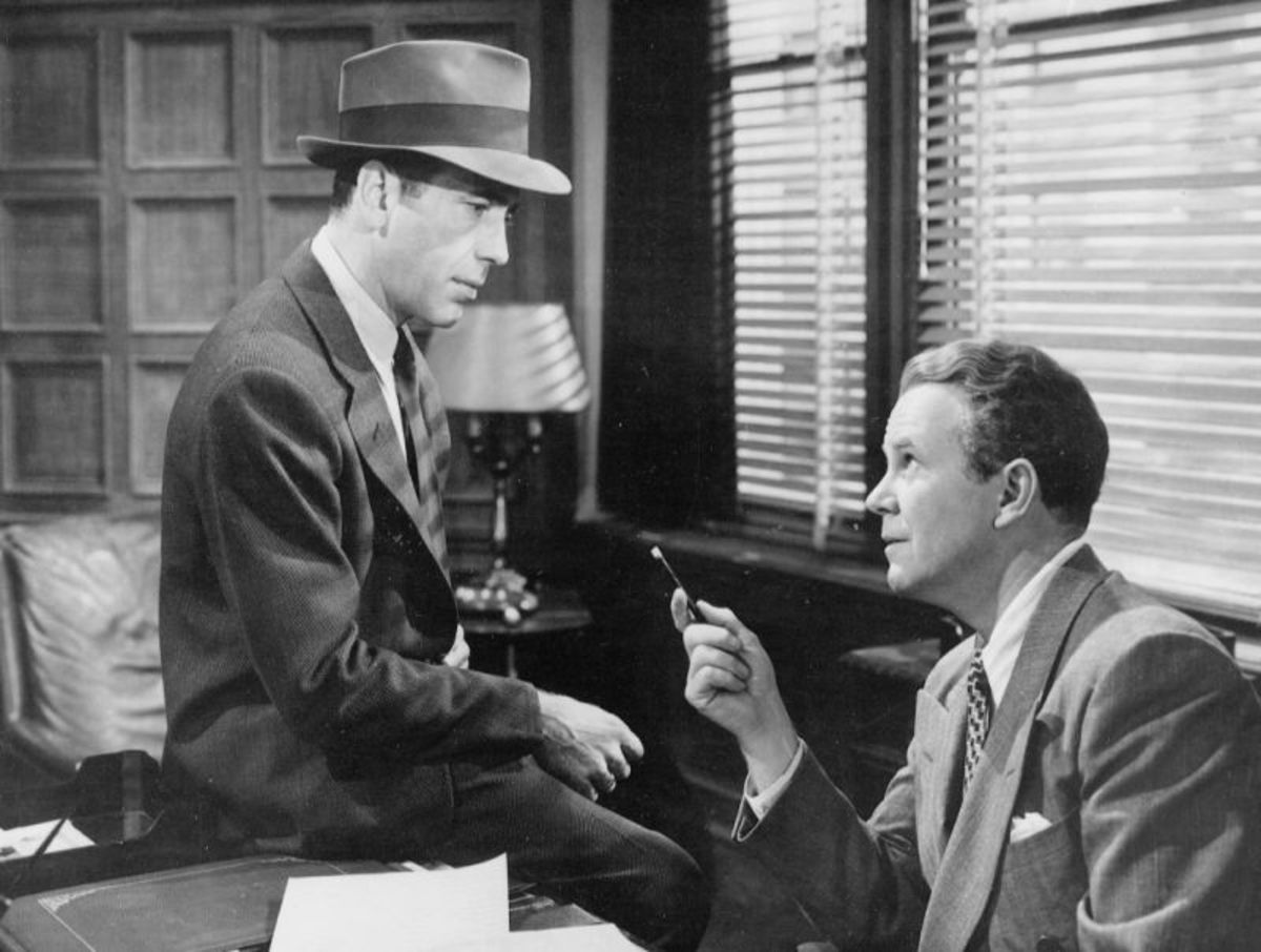 Bogart (left) is electric as Marlowe and would help define the private detective stereotype in Hollywood for decades afterwards.