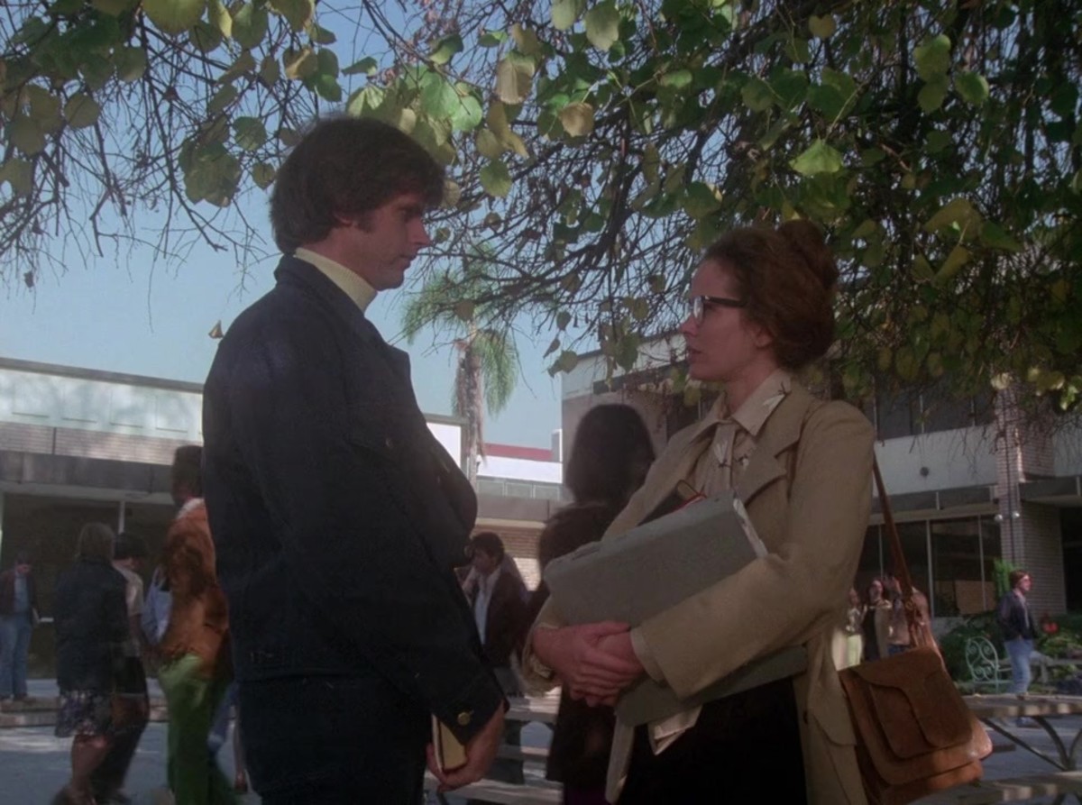 Chad Foster (Robert Burton) asks his teacher Julie (Karen Black) on a date in the story Julie