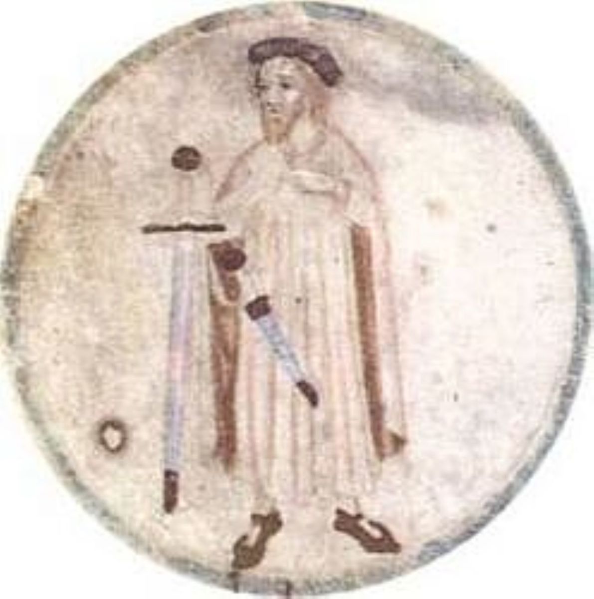 Wilfred the Hairy depicted in a 15th century book Genealogia dels reis d'Aragó.