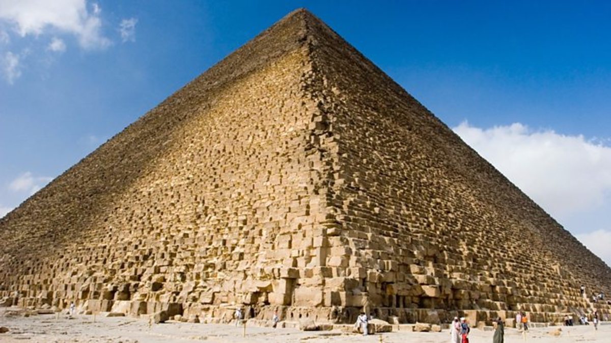 The Great Pyramid at Giza, exalting the Pharaohs and the world's tallest structure for many centuries