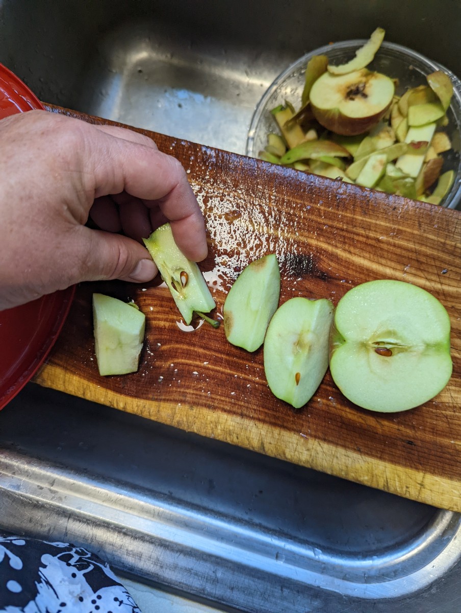 Apple Peeling - Cutting - Prepping
