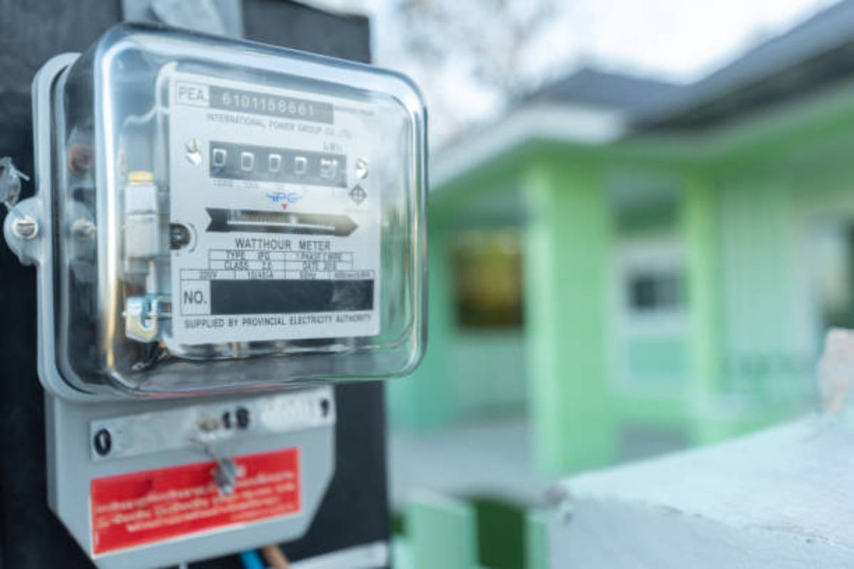 Red Light On Electricity Meter