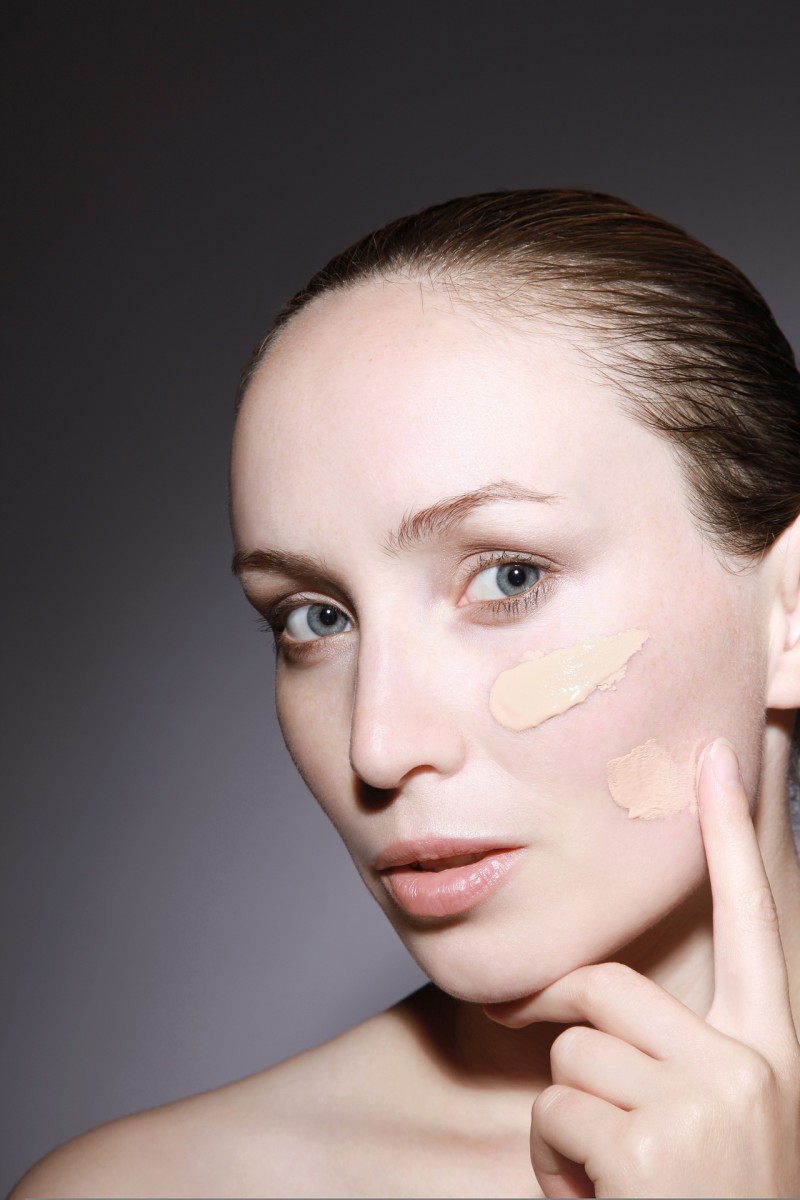 The easiest way to reduce the appearance of broken capillaries is with makeup.