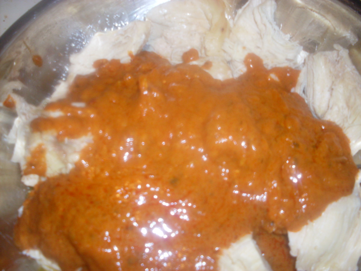 Preparing chicken Tikka Masala, using Patak’s Tikka Masala sauce