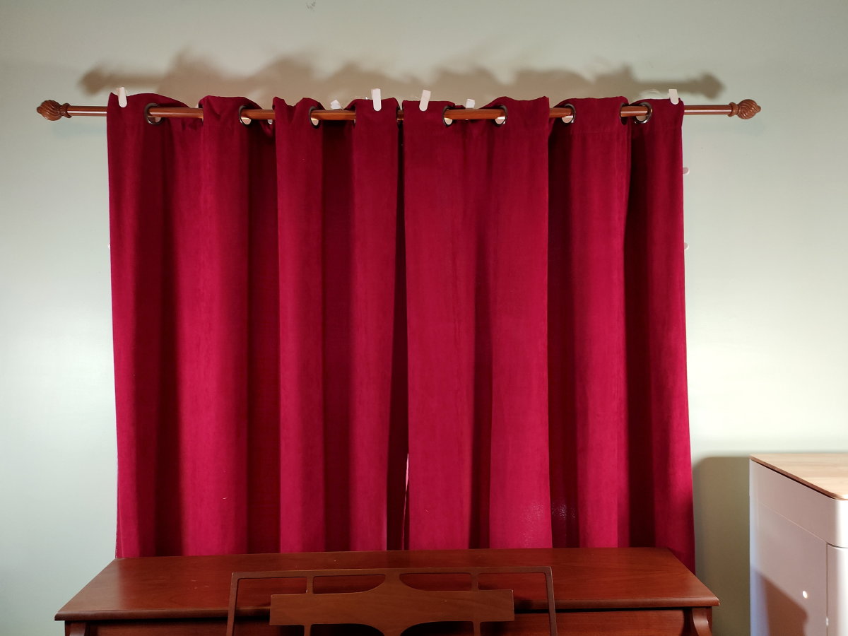 The curtain driver system has been attached