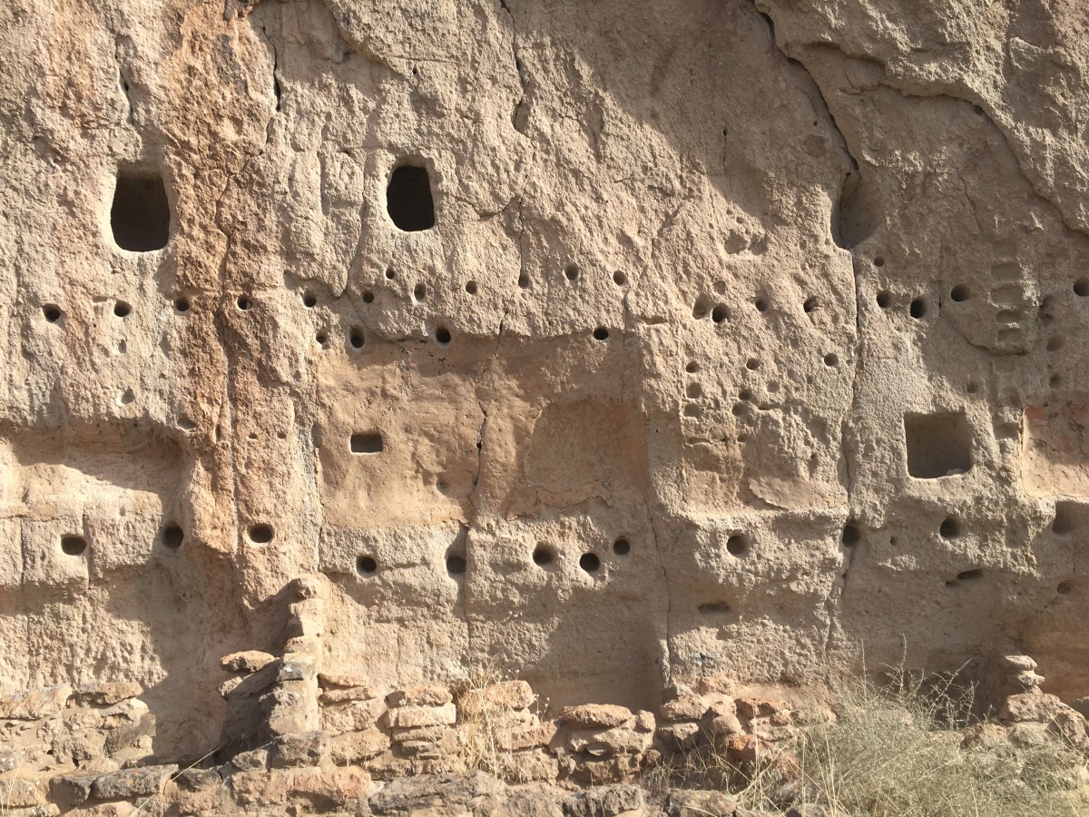 Cliff Dwellings at the Bandelier National Monument.