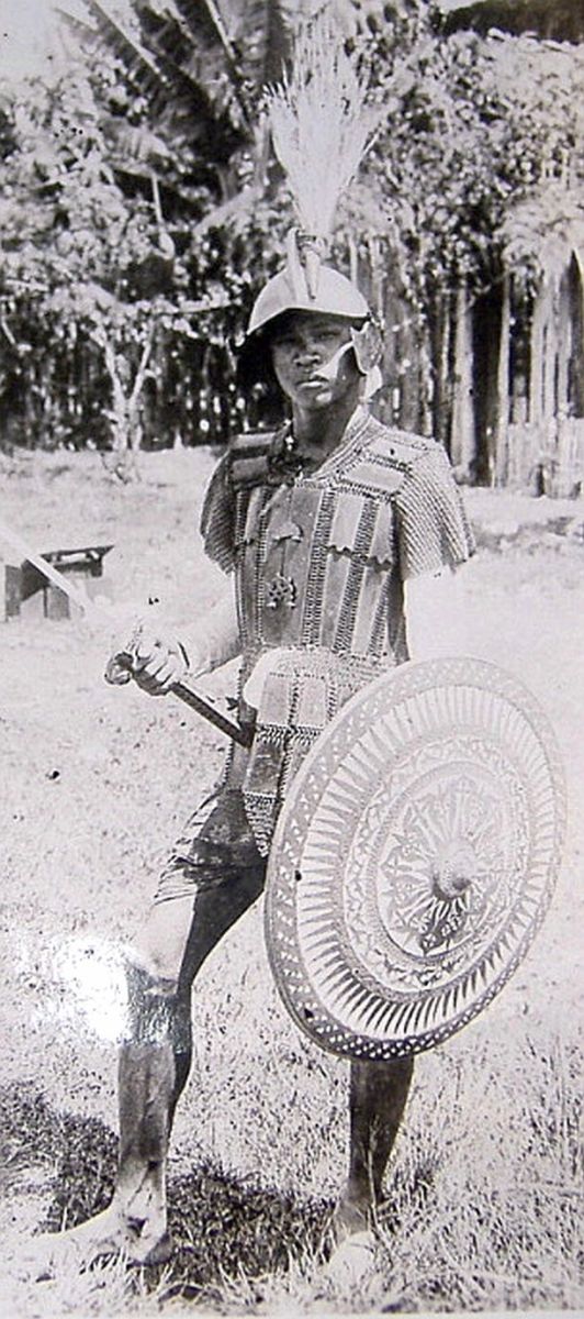 A Moro warrior in armor.