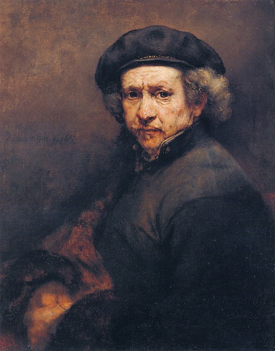 Painting of Rembrandt, self-portrait circa 1659