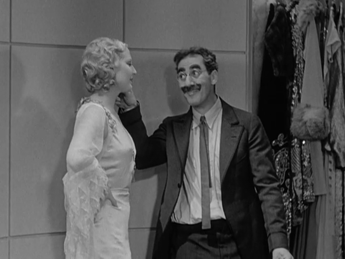 Thelma Todd held her own with Groucho in "Monkey Business."