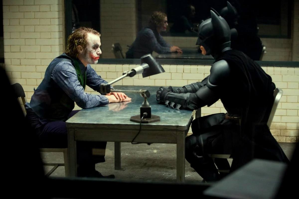The famous interrogation scene from the Dark Knight (2008)