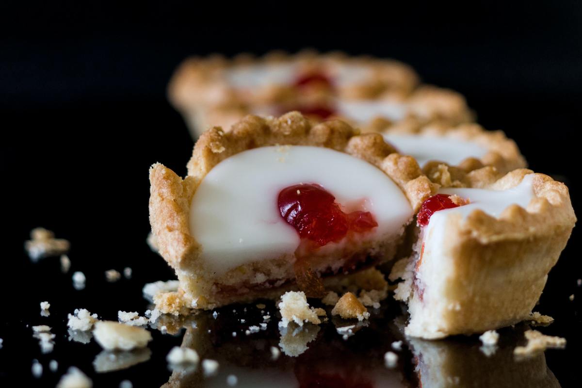 Bakewell tarts are associated with the town of Bakewell, in the Derbyshire Dales.