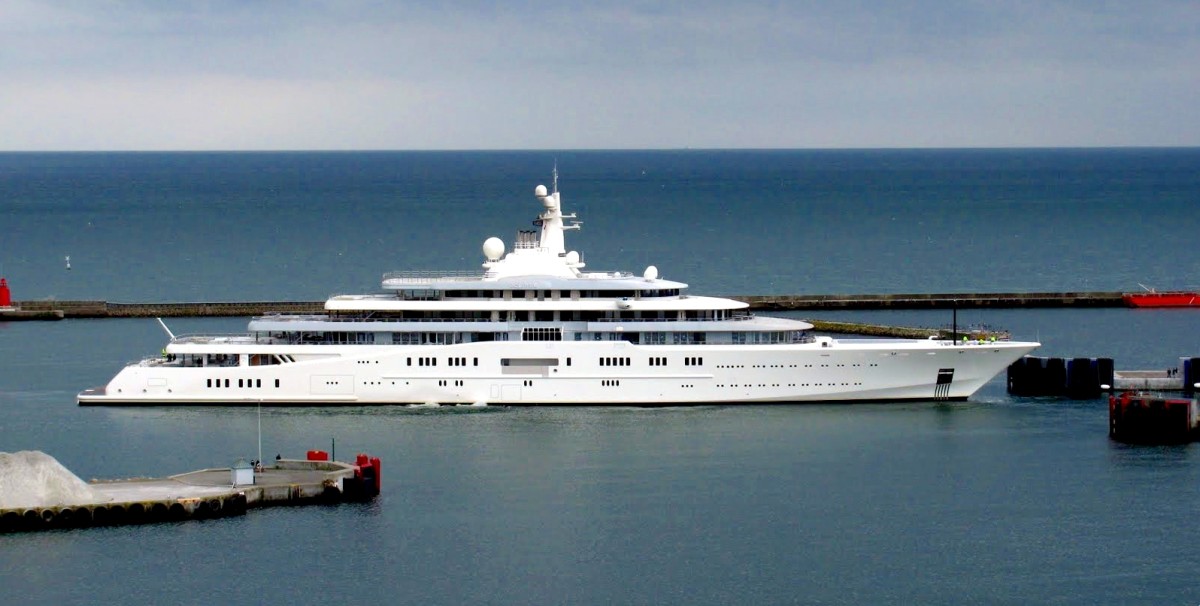 Roman Abramovich's yacht 'Eclipse,' the largest private yacht in the world