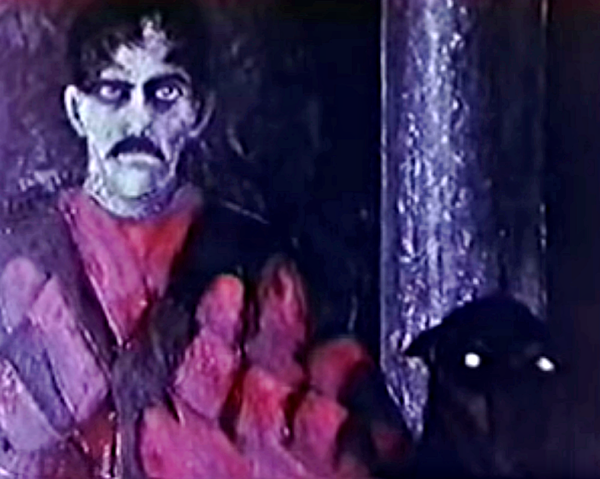 Painting of The Master (Tom Neyman) and his dog in "Manos: The Hands of Fate."