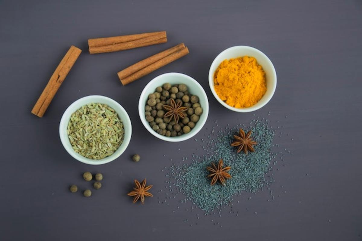 Photo by Mareefe: https://www.pexels.com/photo/assorted-spices-near-white-ceramic-bowls-678414/