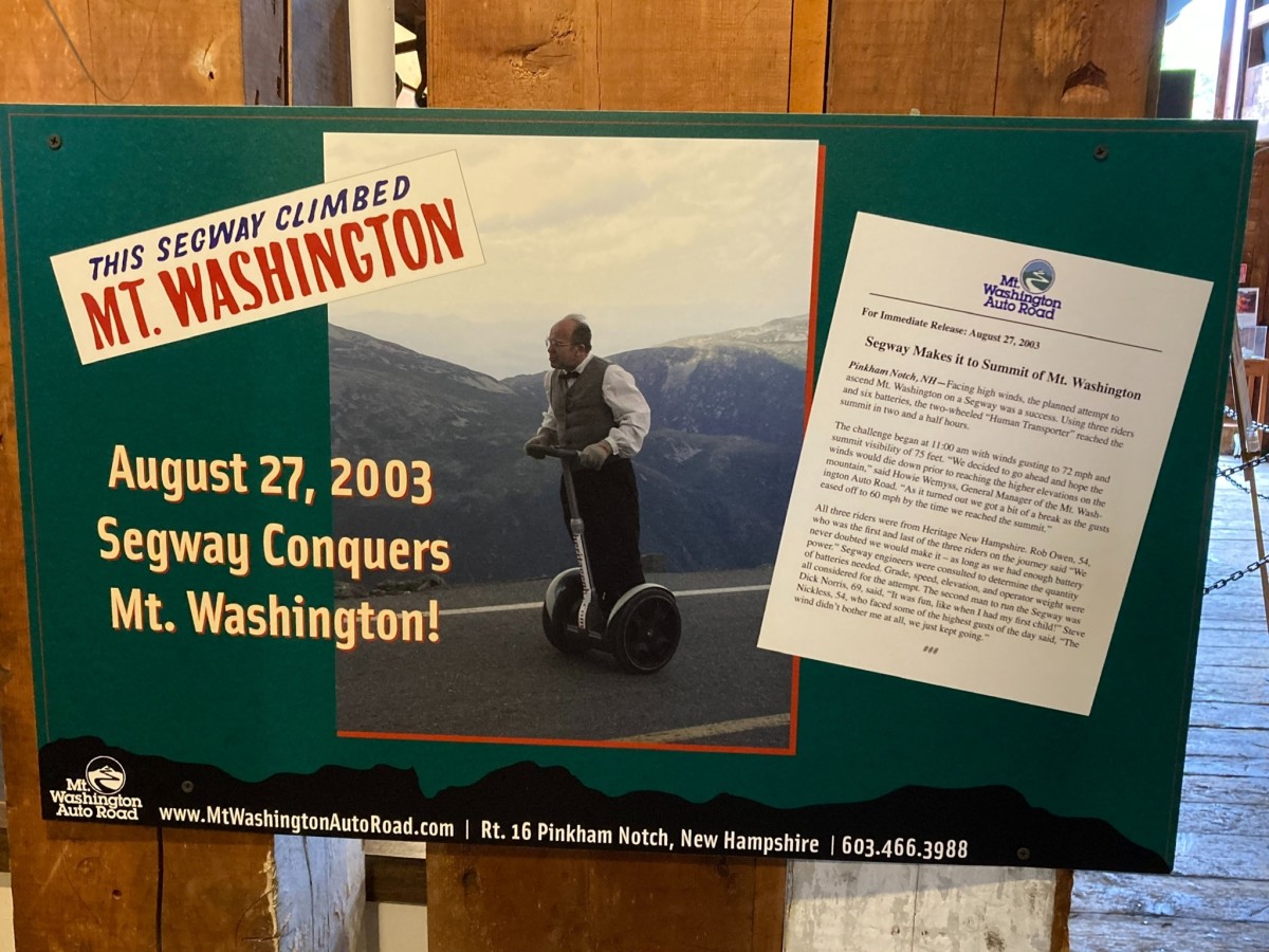 Skegway to the top of Mount Washington