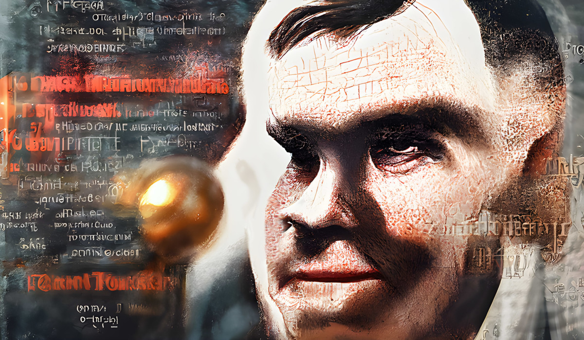 Artist’s impression of mathematician / genius Alan Turing