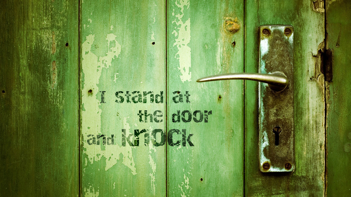 Scripture, Revelation Stand at the door and knock. Christian Wallpapers http://wallpaperschristaos.com.br